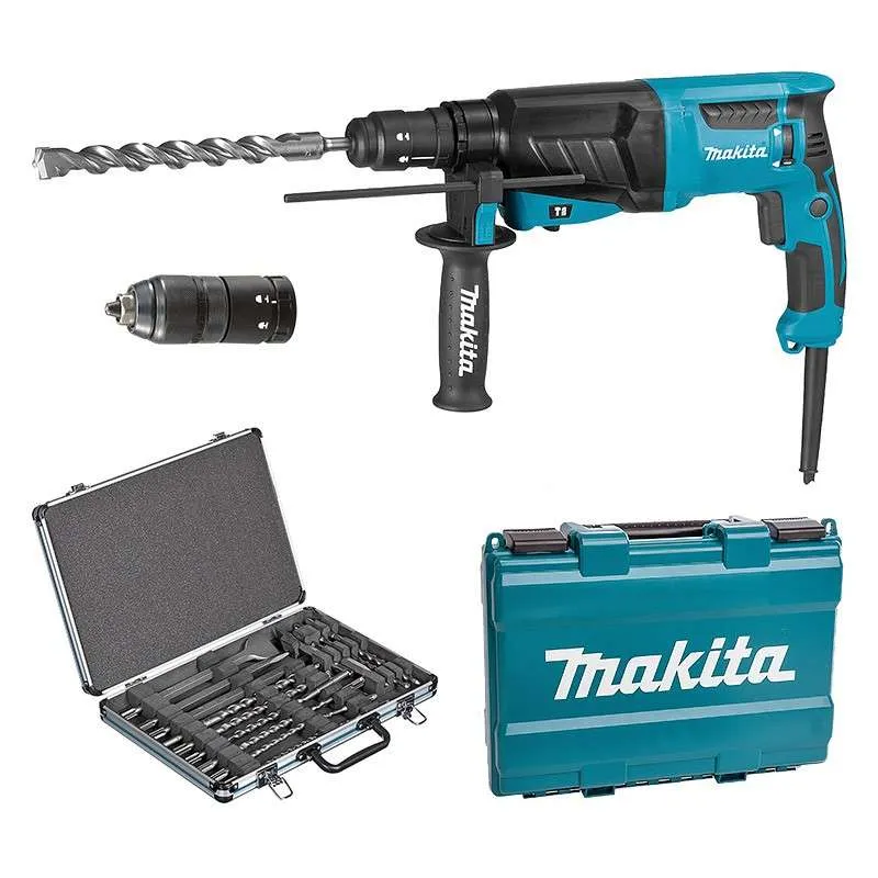 Marteau Perforateur Burineur MAKITA HR2630TX12 pour SDS-Plus + D-42444