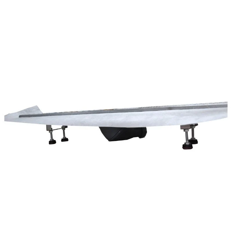 Caniveau de sol à maçonner 90cm MARMOX LD90SLIM - Siphon ultra-plat horizontal - Acier inoxydable