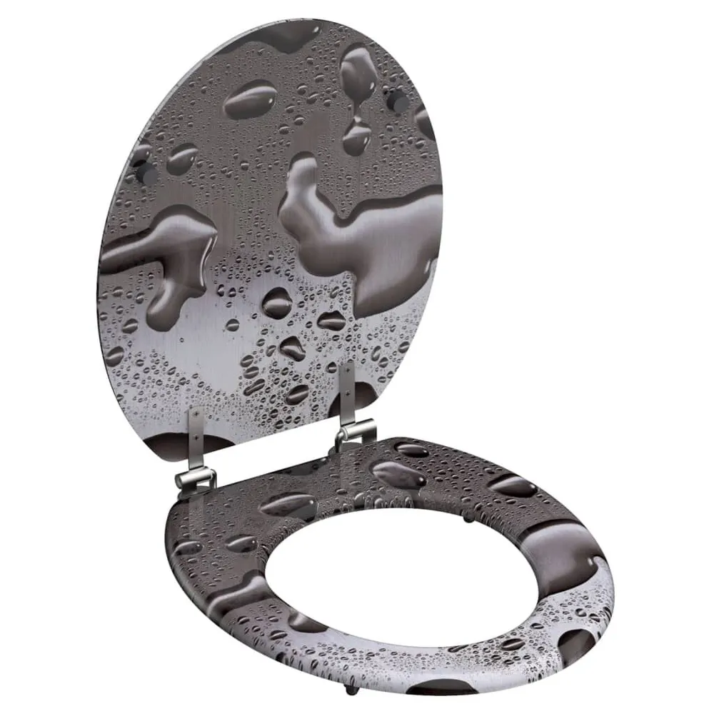 Kit de fixation SCHÜTTE Siège de toilette GREY ACIER MDF