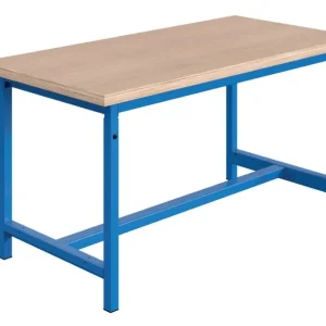 Etabli SOFAME PTH réglable en hauteur mécaniquement L 1200 x P 750 x H 764 à 1044 mm plan de travail multiplex 24 mm bleu...