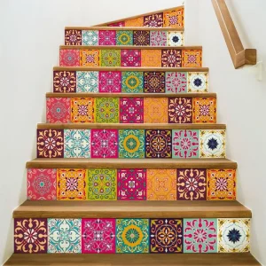 Stickers adhésifs escalier carrelages contremarche - DAFNE - 29x101.5cm