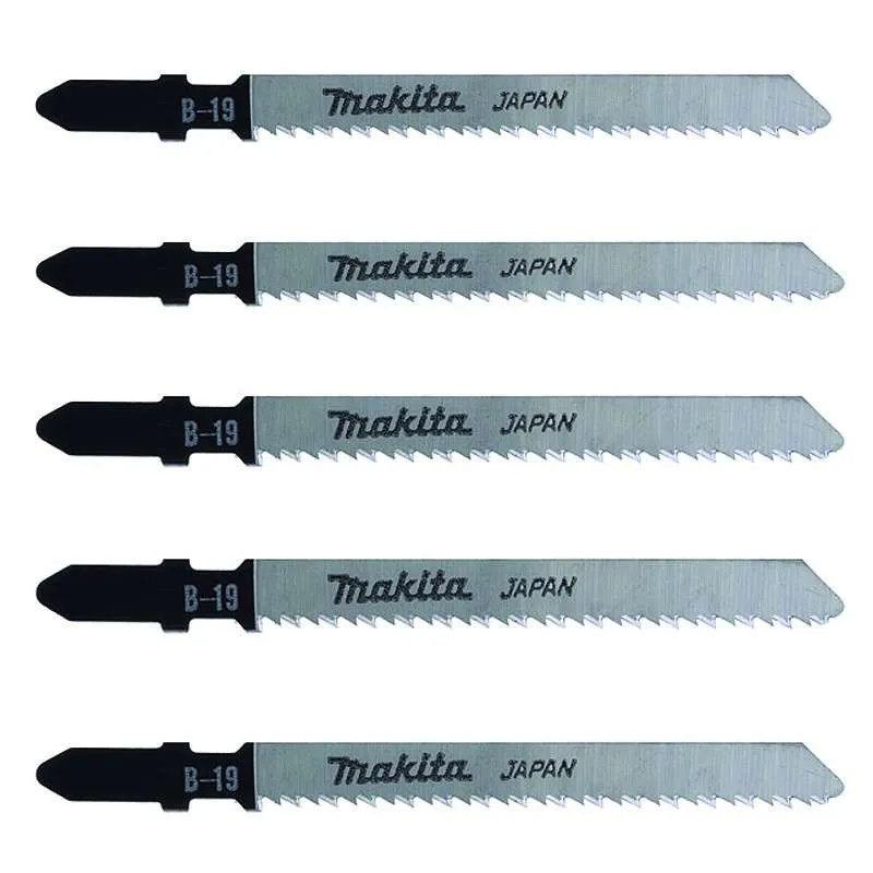 Lot de 5 lames MAKITA -85715 HCS pour scie sauteuse