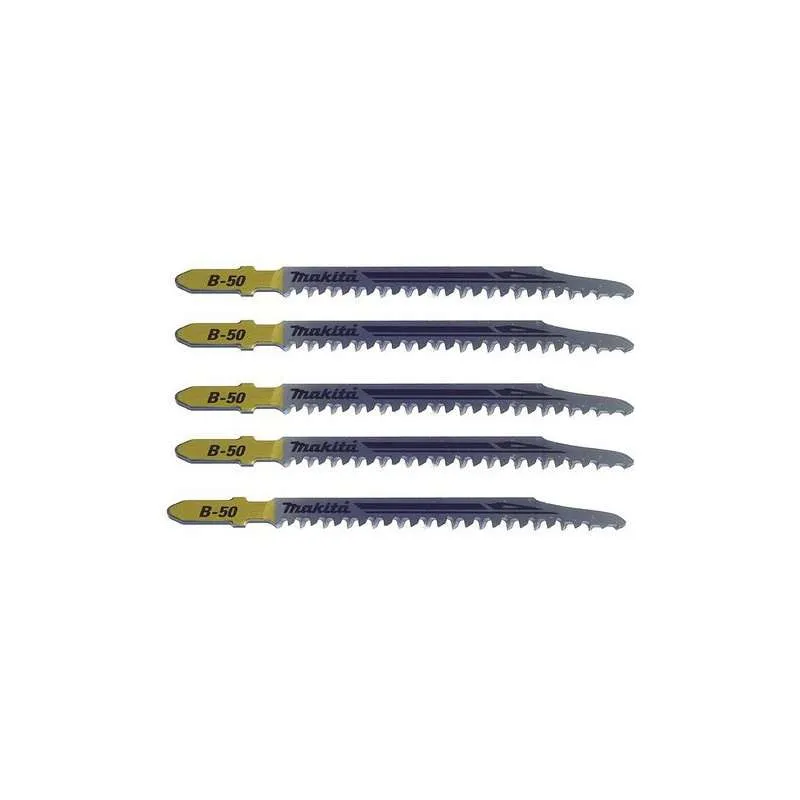 Lot de 5 Lames MAKITA B-06460 B50 Super Express Bois