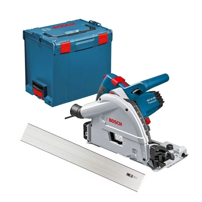 Scie Plongeante BOSCH GKT 55 GCE Qualifié + Rail de Guidage FSN 1400 pour Professionnels