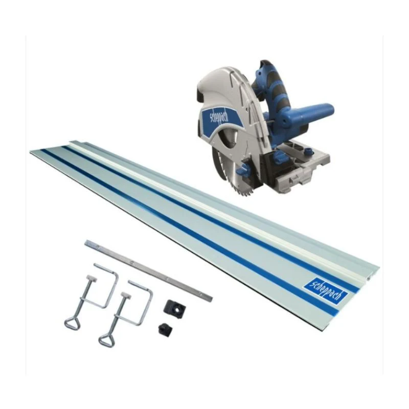 Scie plongeante professionnelle + rail SCHEPPACH 5901804901-901 PL75 210mm Diamètre 125 mm