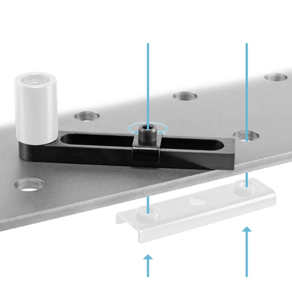 Accessoires de table de soudage en acier D16 Ensemble avec arrêt variable, pince à vis, boulon d'impact avec boulon de lev...