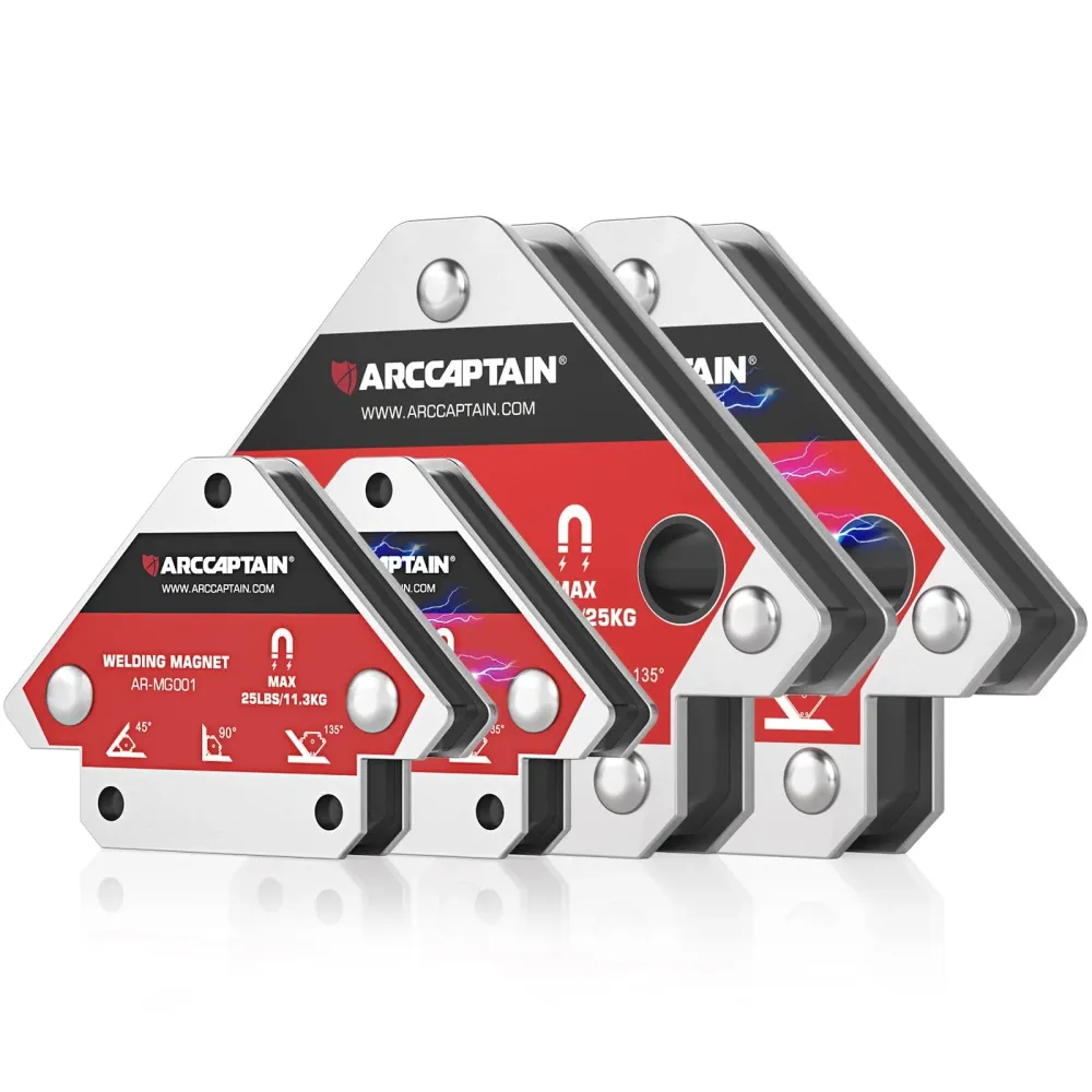 Ensemble combiné d'aimants de soudage Arccaptain avec Mallette de Transport