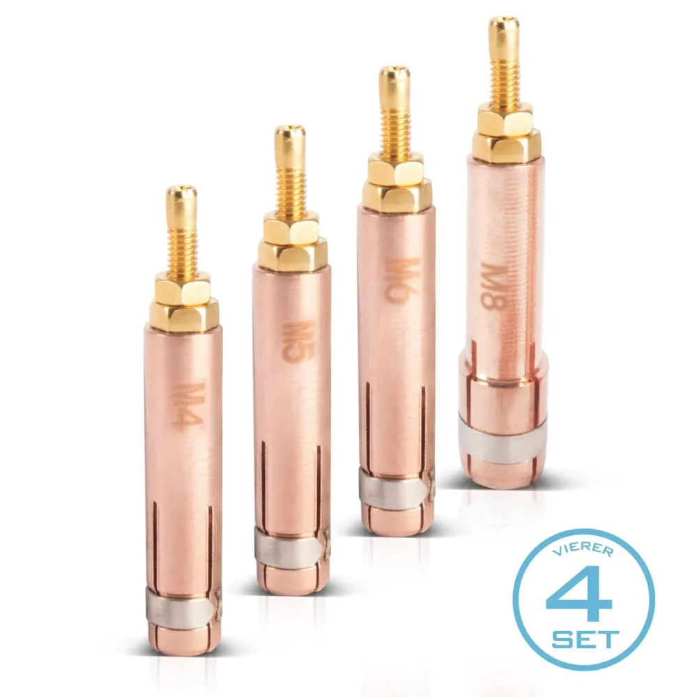 Électrodes de soudage par points STAHLWERK, jeu de 4 M4 | M5 | M6 | Accessoires de réparation intelligents M8 pour les dét...