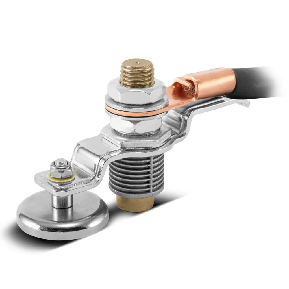 Pince de mise à la terre magnétique en acier EC-600 ST / MASSELEMME / MASSEMAGET pour les dispositifs de soudage et le cou...