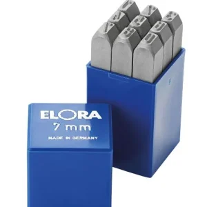 Ensemble ELORA Schlagziffer 9 pièces 400Z hauteur de la police: 4 mm 0400000040000 prendre à bas prix
