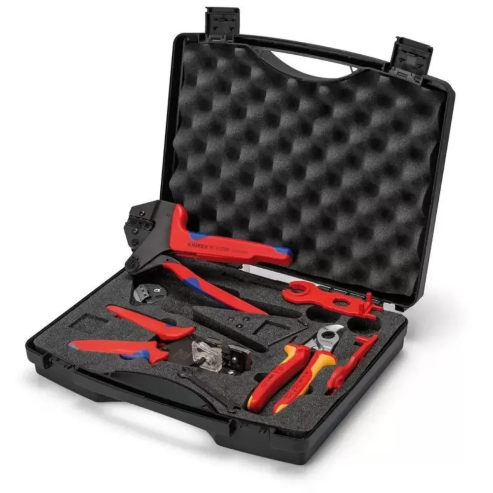 Knipex 97 91 04 V01 7pc Photovoltaics Hand Tool Set Case 13168 Haute Performance