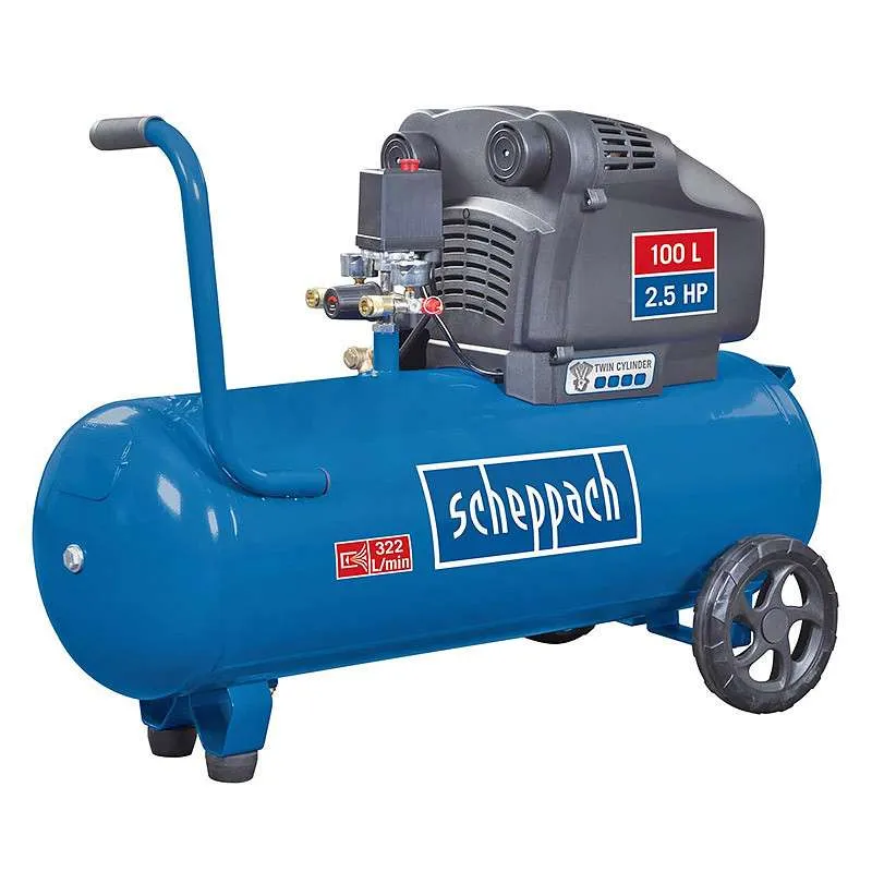 Compresseur dupliqué cylindre SCHEPPACH HC105DC 100L 10bar 1800W