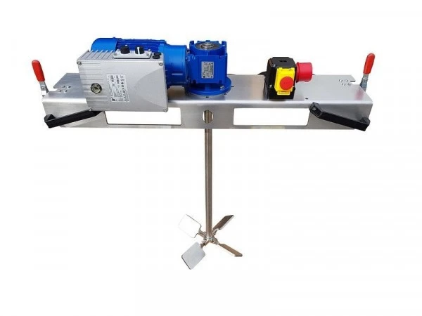 Agitateur à vis sans fin Schwarzer Rührtechnik pour fluides jusqu'à 2000 m / Pas en IBC 1000L 075 KW rapidementss...