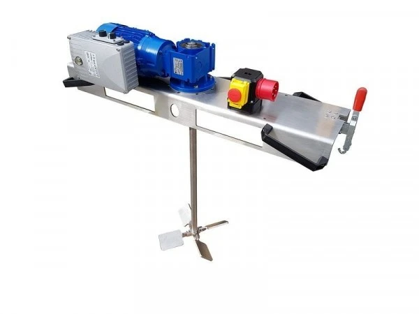 Agitateur à vis sans fin Schwarzer Rührtechnik pour fluides jusqu'à 2000 m / Pas en IBC 1000L 075 KW rapidementss...