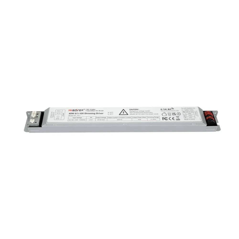 Pilote dimmable 1-10V 220-240V output 30-40V 900mA 40W RF sans scintillement MiBoxer PL1