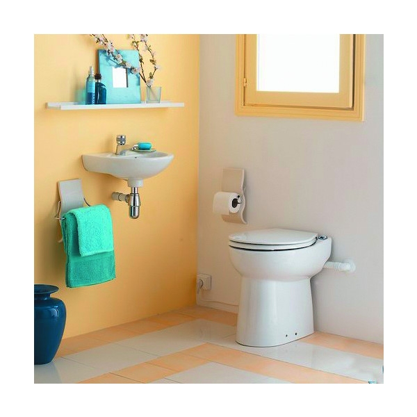 Broyeur de WC SANICOMPACT 43 - Refoulement vertical : 3 m - Refoulement horizontal : 30 m - Nombre d'appareils raccor...