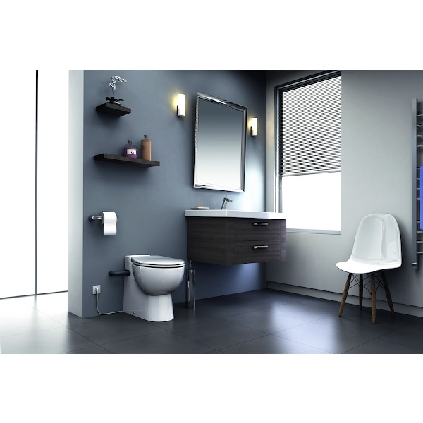Professionnel Haute Performance Broyeur de WC SANICOMPACT - Refoulement vertical : 3 m - Refoulement horizontal : 30 m - N...
