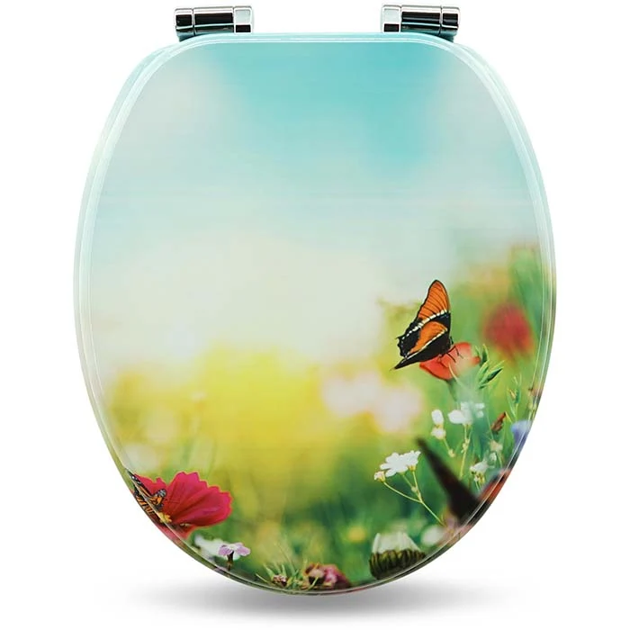 WC Sitz "Butterfly Meadow" mit kleinen Schönheitsfehlern