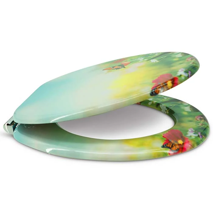 WC Sitz "Butterfly Meadow" mit kleinen Schönheitsfehlern