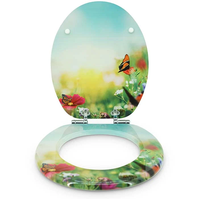 WC Sitz "Butterfly Meadow" mit kleinen Schönheitsfehlern