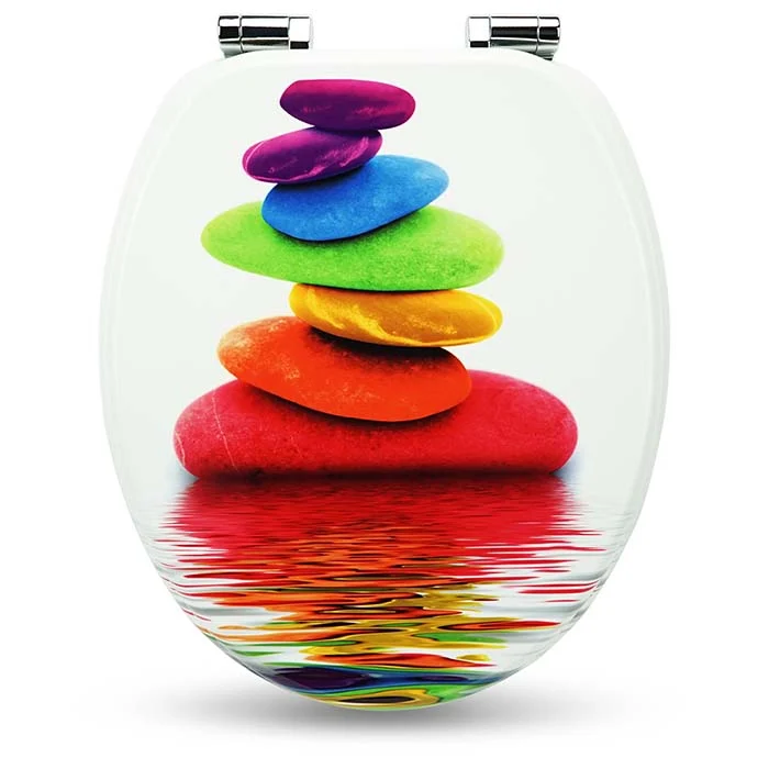 WC Sitz "Rainbow Stone" mit kleinen Schönheitsfehlern