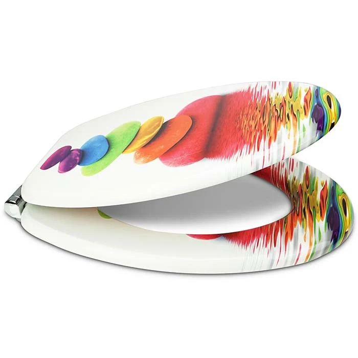 WC Sitz "Rainbow Stone" mit kleinen Schönheitsfehlern