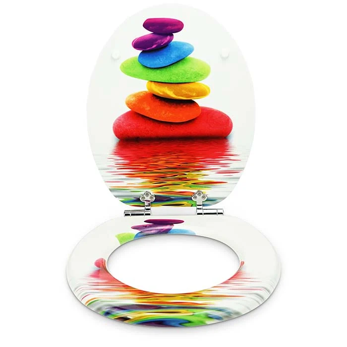 WC Sitz "Rainbow Stone" mit kleinen Schönheitsfehlern