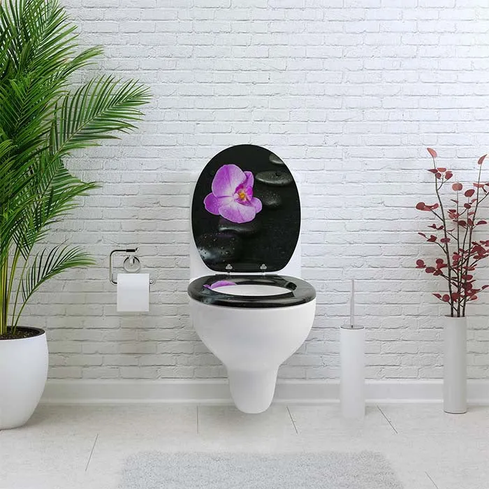 WC Sitz "Way Orchid" mit kleinen Schönheitsfehlern