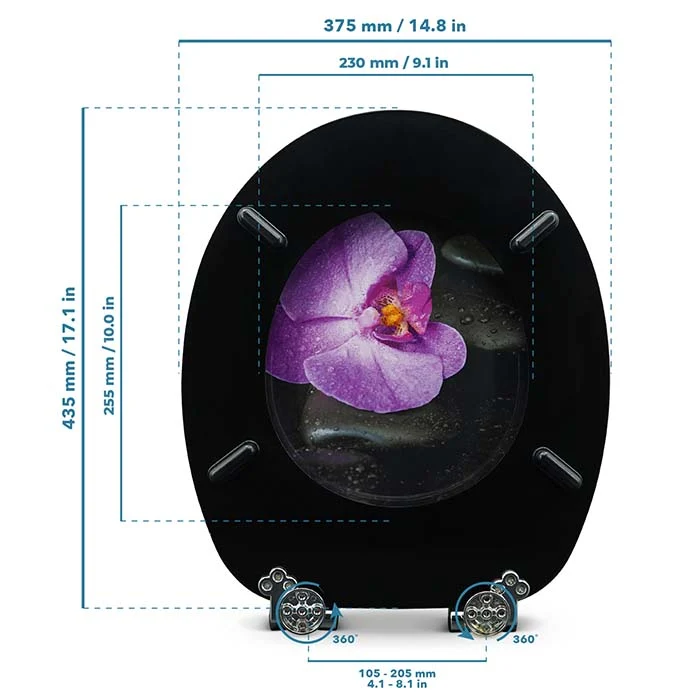 WC Sitz "Way Orchid" mit kleinen Schönheitsfehlern