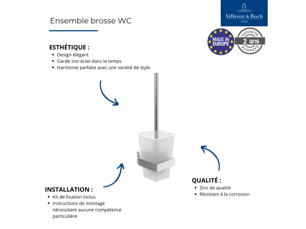 Villeroy & Boch Elements - Striking presenta un diseño moderno y limpio, perfecto para agregar un toque de sofisticaci...