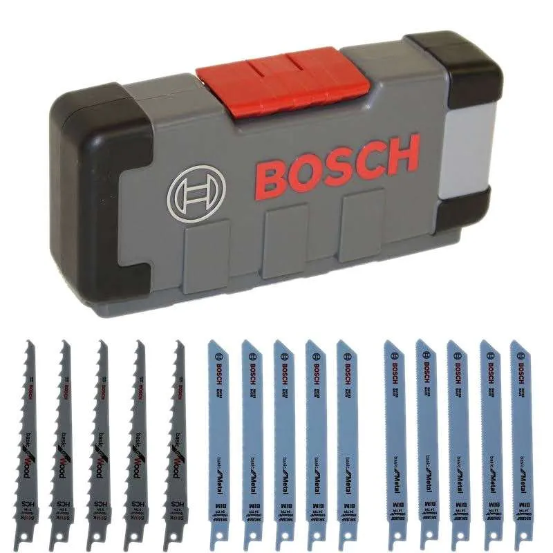Coffret de 15 lames pour scie sabre BOSCH PRO 2607010901
