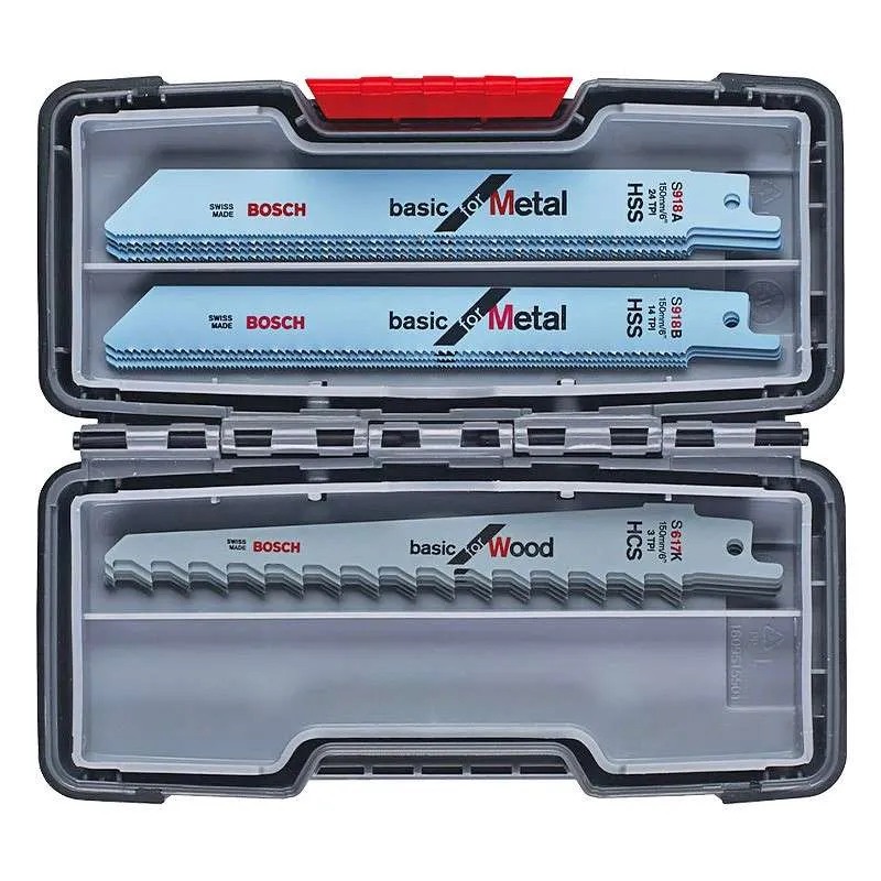 Coffret de 15 lames pour scie sabre BOSCH PRO 2607010901