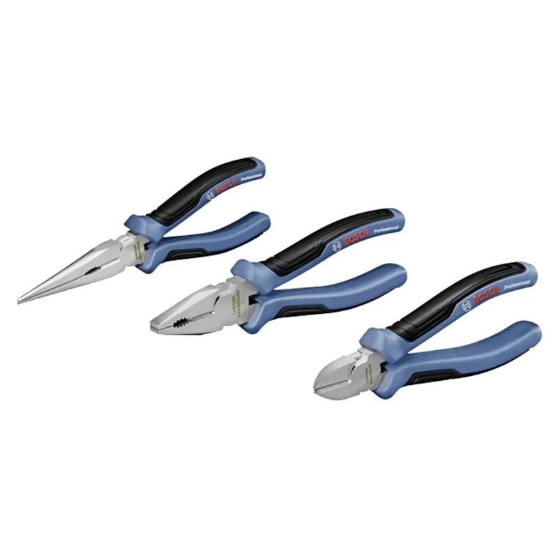 Pack 3 pinces BOSCH + 6 tournevis BOSCH Expert + L-BOXX