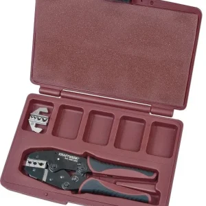 Pince à sertir à levier à cliquet Kraftwerk en coffret avec inserts de sertissage interchangeables 3291 se procurer à bas...