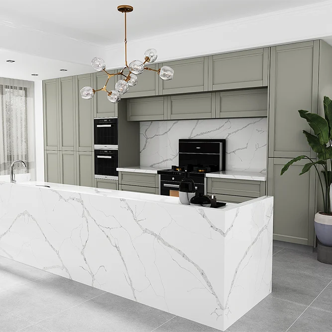 Plan de travail en quartz 2 cm - 3 cm KASS 9923