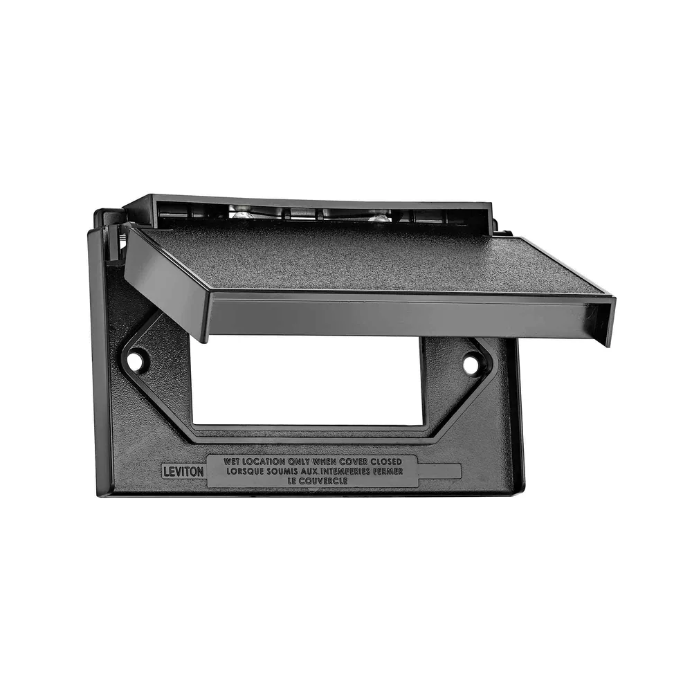 Cache-fils Plaque murale pour un dispositif résistante aux intempéries, noir