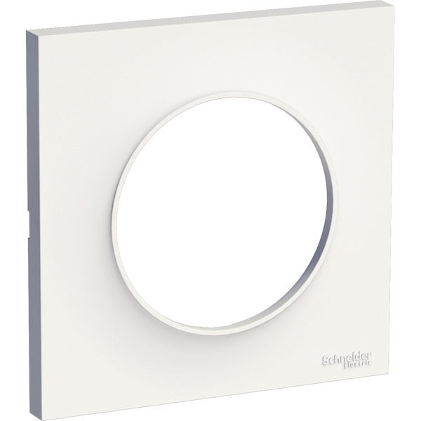 Cadre mural Plaque pour appareillage ODACE STYL - 1 poste - blanc - SCHNEIDER ELECTRIC