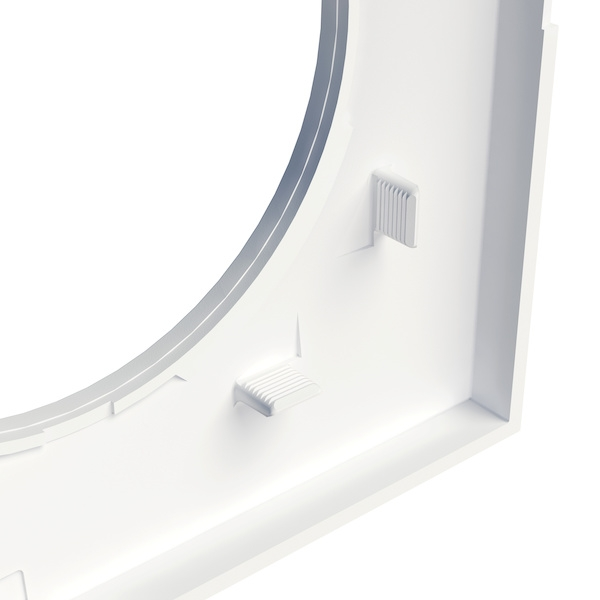 Cadre mural Plaque pour appareillage ODACE STYL - 1 poste - blanc - SCHNEIDER ELECTRIC