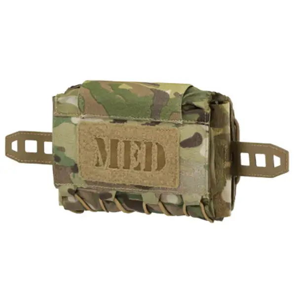 Medic Pouch GAIN DE PLACE MED POUCH HORIZONTAL, multicam Compatible avec Rail Perforé