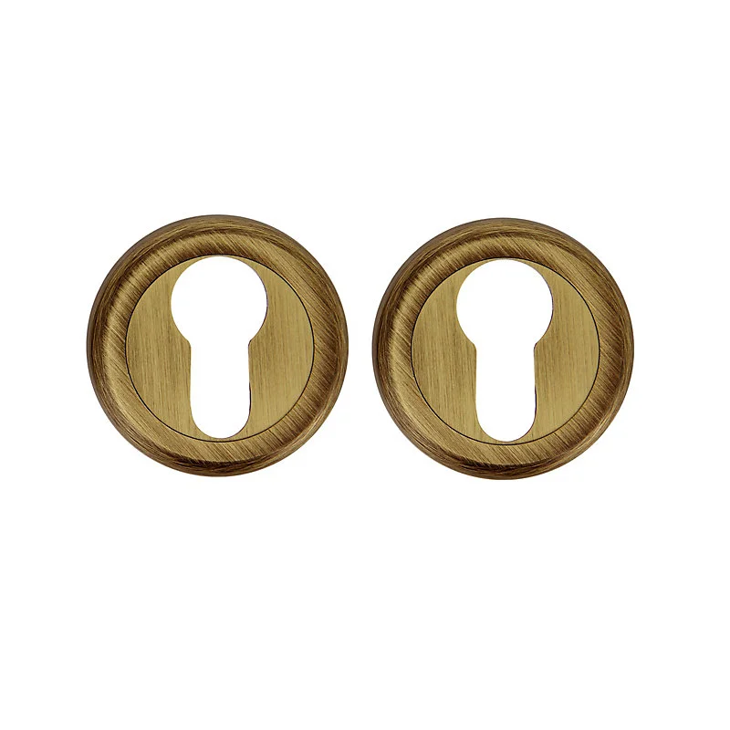 Rosace de poignée de porte rond à visser daumesnil Chrisligne vieilli bronzé Ø50mm pour porte intérieure