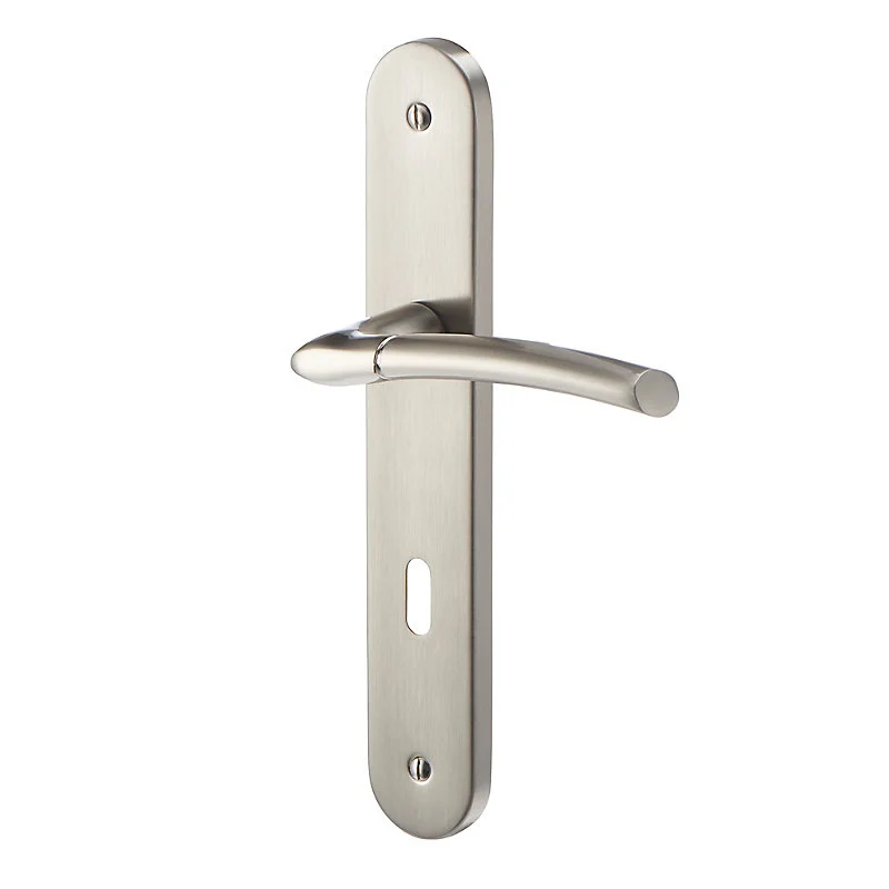 Lot de 3 poignées de porte serrure 195 Colours Hirel acier chromé