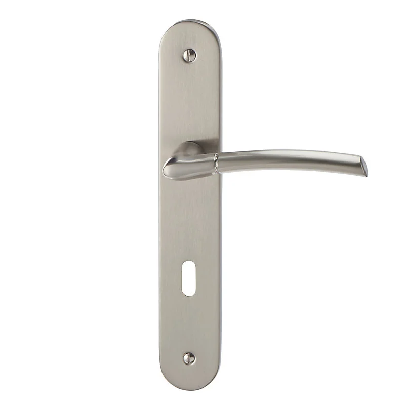 Lot de 3 poignées de porte serrure 195 Colours Hirel acier chromé