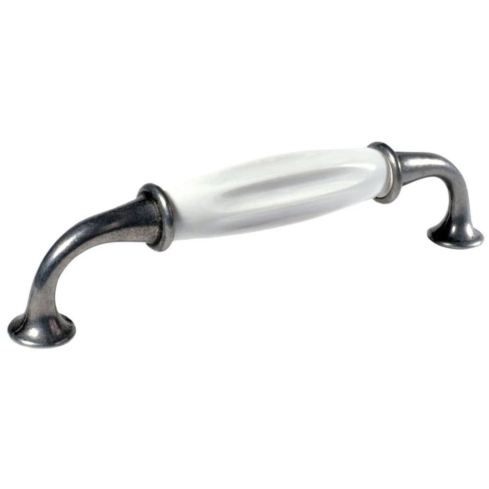 Poignée COUNTRY zamak / porcelaine Laiton / crème pour Salle de Bain