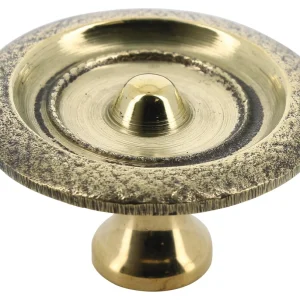 Bouton 121-01 Cuivré foncé laiton vieilli en acier galvanisé