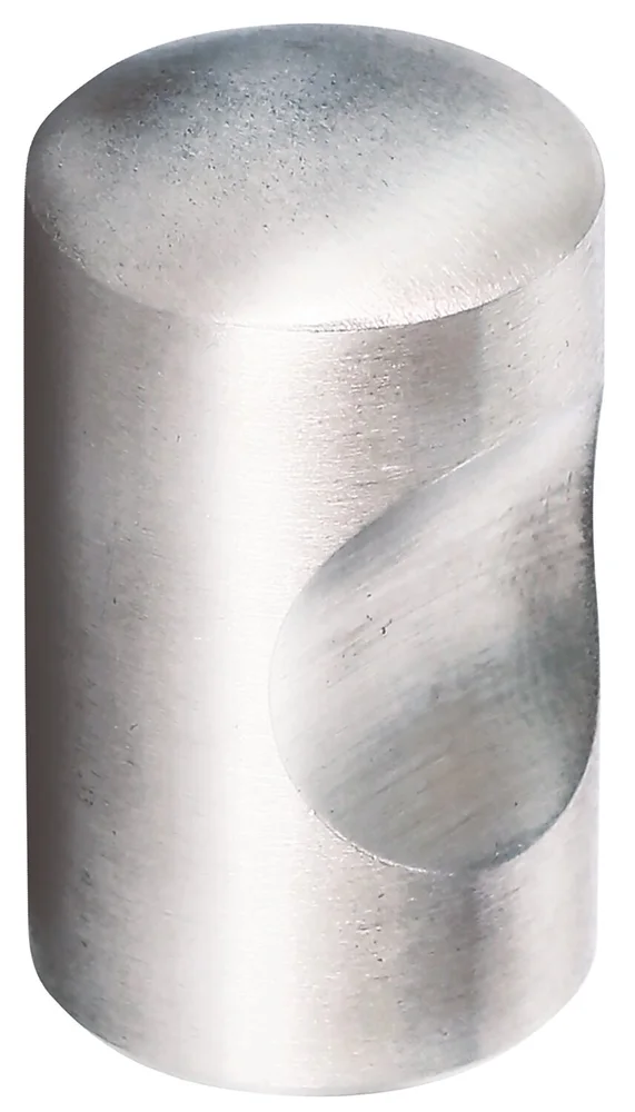 Bouton encoche inox 304 Inox brossé pour cuisine équipée
