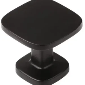 Bouton QUART réduit 0608 zamak Noir mat