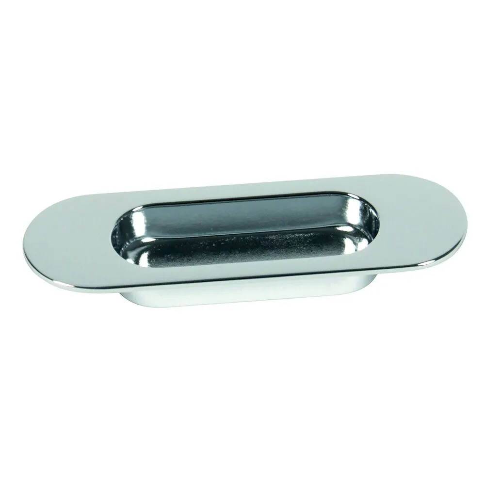 Poignée cuvette oblongue 3922 zamak Nickelé brossé