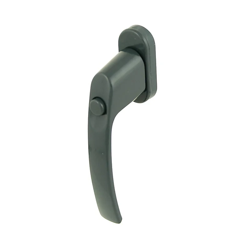 Poignée encastrable Poignée de fenêtre avec bouton-poussoir Miniac VINYLE anthracite l.2,9 x H.15,4 x P.6 cm