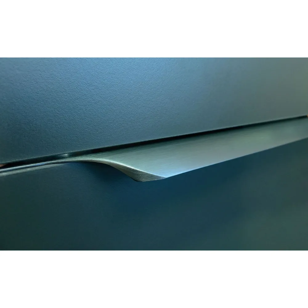 Poignée encastrable Poignée Profil 848 aluminium Noir mat anodisé brossé