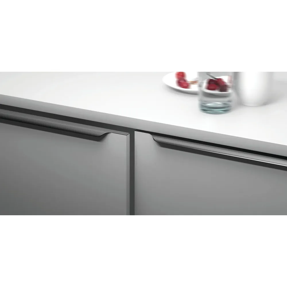 Poignée encastrable Poignée Profil 848 aluminium Noir mat anodisé brossé